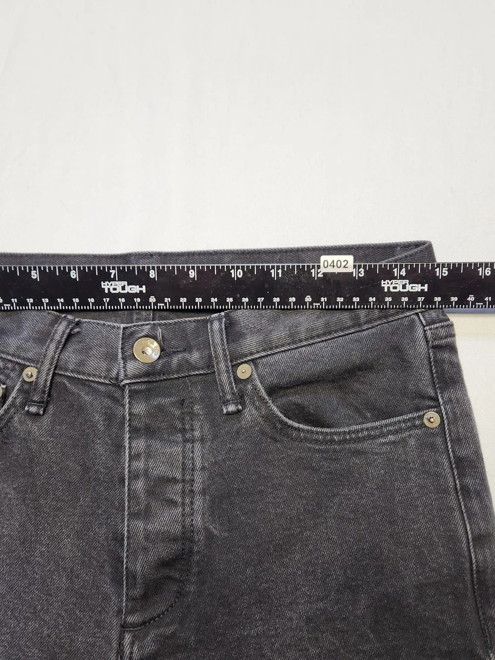Rag & Bone Black Fit Straight Mens Button Fly Jeans Size 30x30 Excellent Fade